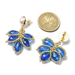 Handmade Seed Stud Earrings&nbsp;EJEW-MZ00226