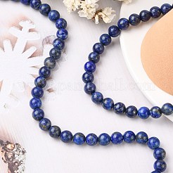Natural Lapis Lazuli Beads Strands&nbsp;G-G099-8mm-7