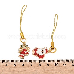 8Pcs Alloy Enamel Mobile Straps&nbsp;HJEW-JM03815
