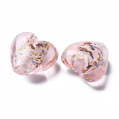 Handmade Lampwork Silver Foil Glass Beads&nbsp;FOIL-T005-01B