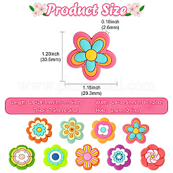 18Pcs 9 Styles Silicone Beads&nbsp;SIL-CJ0003-15