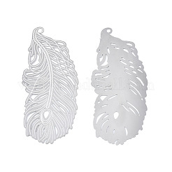 Non-Tarnish 304 Stainless Steel Filigree Big Pendants&nbsp;LS-STAS-S118-037
