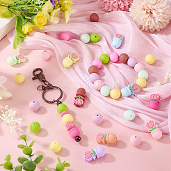 24Pcs 16 Styles Silicone Beads&nbsp;SIL-TA0002-95