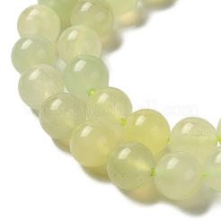 Natural New Jade Round Beads Strands&nbsp;G-L348-01-8mm