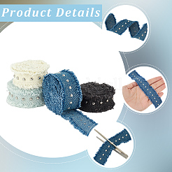 4Pcs 4 Colors Cotton Ribbon&nbsp;OCOR-CY0003-77