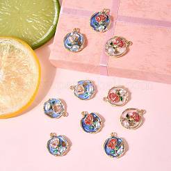 10Pcs Alloy Enamel Pendants&nbsp;ENAM-FS0003-26