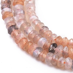 Natural Multi-Moonstone Beads Strands&nbsp;G-R475-002A