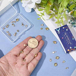48Pcs 6 Styles Brass Charms&nbsp;KK-SC0007-29
