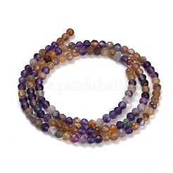 Natural Purple Fluorite Beads Strands&nbsp;GG-CBA753B-A01-3mm