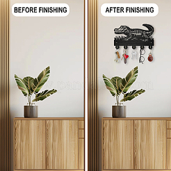 Wood & Iron Wall Mounted Hangers&nbsp;HJEW-WH0055-074
