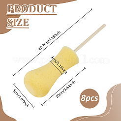8Pcs Clay Pottery Sponge Stand&nbsp;AJEW-BC0009-64A