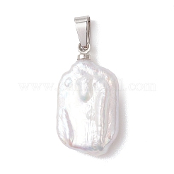 Natural Baroque Pearl Keshi Pearl Pendants&nbsp;PALLOY-JF05113