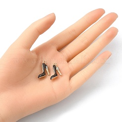 2Pcs Alloy Enamel Stilettos Pendants&nbsp;ENAM-YW0002-30A