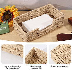 Paper Rope Woven Tissue Box&nbsp;AJEW-WH0410-104