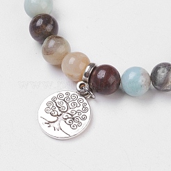 Natural Gemstone Stretch Bracelets&nbsp;BJEW-JB03771