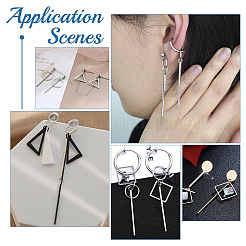 nicraftale 30Pcs 304 Stainless Steel Pendants&nbsp;STAS-UN0053-16