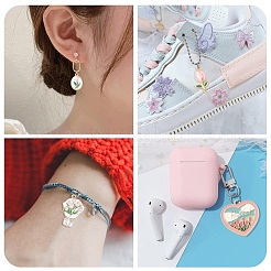 20Pcs 4 Styles Alloy Enamel Pendants&nbsp;ENAM-YW0008-27