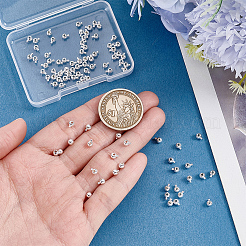 90Pcs Brass Crimp Beads&nbsp;KK-ME0004-71