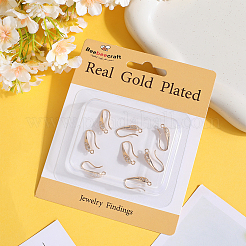 5Pairs Brass Micro Pave Cubic Zirconia Ear Hooks&nbsp;KK-BBC0014-85