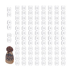 60Pcs 3 Shapes Acrylic Knitted Hat Making Fastener Tool&nbsp;FIND-GA0004-04