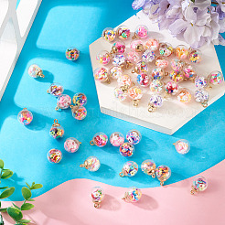 54Pcs 9 Styles Glass Pendants&nbsp;FIND-TA0008-55