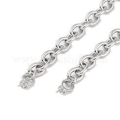 Brass M Pendant Cable Chain Necklace Making&nbsp;KK-U020-01P