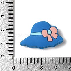 Hat with Bowknot Silicone Focal Beads&nbsp;SIL-M006-04D