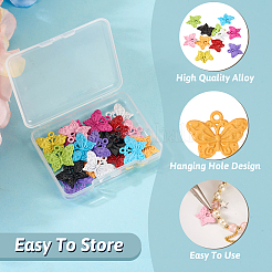 20Pcs 10 Colors Baking Paint Alloy Pendants&nbsp;FIND-TA0002-82