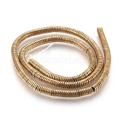 Electroplated Non-magnetic Synthetic Hematite Bead Strand&nbsp;G-E498-01E