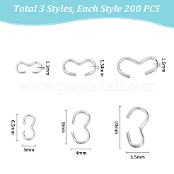 600Pcs 3 Styles 304 Stainless Steel Quick Link Connectors&nbsp;STAS-UN0056-65