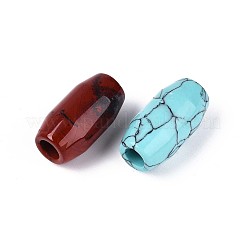 Natural & Synthetic Mixed Stone European Beads&nbsp;G-T142-68