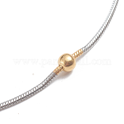 304 Stainless Steel Round Snake Chain Anklets&nbsp;X-AJEW-G024-13A