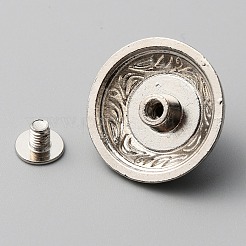 Zinc Alloy Decorative Rivets&nbsp;BUTT-WH0028-36B-04