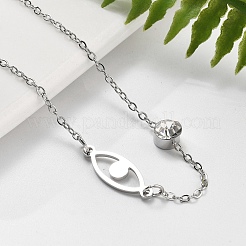 201 Stainless Steel Cable Chain Bracelets&nbsp;BJEW-H205-01B-P