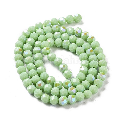 Opaque Glass Beads Strands&nbsp;EGLA-A035-P6mm-L20-1