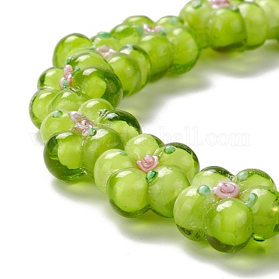 Handmade Lampwork Beads Strands&nbsp;LAMP-D015-08E-1