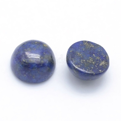 Natural Lapis Lazuli Cabochons&nbsp;G-P393-R11-6mm-1