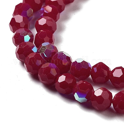 Opaque Glass Beads Strands&nbsp;EGLA-A035-P6mm-L16-1