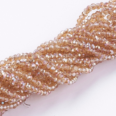 Electroplate Glass Beads Strands&nbsp;GLAA-F078-FR06-1