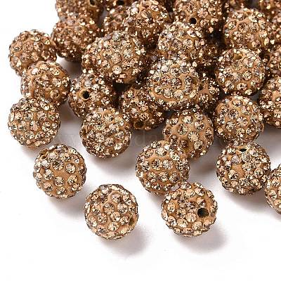 Pave Disco Ball Beads&nbsp;RB-A130-10mm-1-1