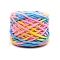 Soft Crocheting Polyester Yarn, Thick Knitting Yarn for Scarf, Bag, Cushion Making, Segment Dyed, Pink, 7mm