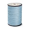 Round Waxed Polyester Thread String, Micro Macrame Cord, Twisted Cord, for Leather Sewing Stitching, Light Blue, 0.45mm, about 174.97 yards(160m)/roll