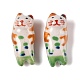Hand-Painted Porcelain Beads&nbsp;PORC-R001-01F-1