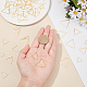 Brass Linking Rings&nbsp;KK-SC0001-79G-3
