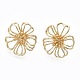 Brass Stud Earrings&nbsp;KK-S348-122-1