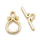 Brass Toggle Clasps&nbsp;KK-C216-10G-1