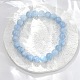 Natural & Dyed White Jade Bead Stretch Bracelets&nbsp;BJEW-K212-B-018-6