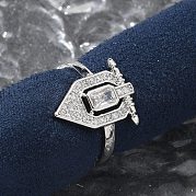 ♡bebe♡　0617 14k Gold Plated Discs Cubic Zirconia and Butterfly Mini