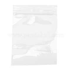 Polypropylene Zip Top Bags, Top Seal, Resealable Bags, Self Seal Bag, Rectangle, Clear, 8.5x6cm, Unilateral Thickness: 2 Mil(0.065mm), Inner Measure: 7.5x6cm