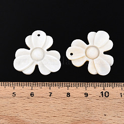 Natural Freshwater Shell Carved Pendants&nbsp;SHEL-N036-13
